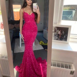 Hot pink Portia and Scarlett evening/prom/pageant dress 💗